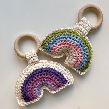 Rainbow baby rattle