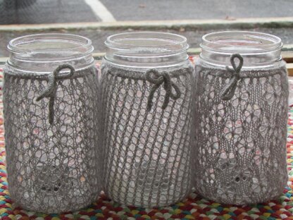 Lace Votive Cozies