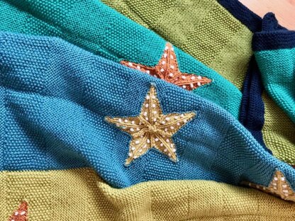 Starfish Throw/Blanket in Debbie Bliss Cashmerino Aran