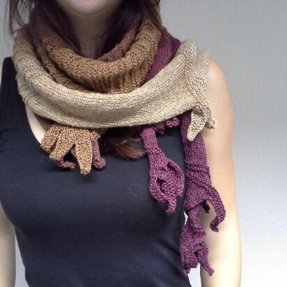 Many-Endings Dragonshawl - knitting pattern