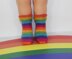 Baby Very Easy No Heel Rainbow Socks