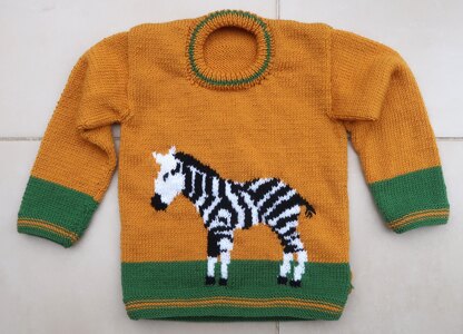 Zebra Chart for Child's Jumper