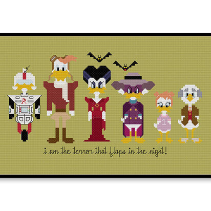 Darkwing Duck - PDF Cross Stitch Pattern