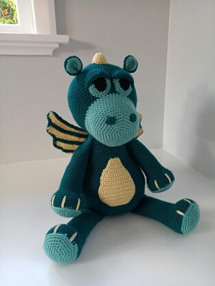 Crochet Amigurumi Snuff the Baby Dragon