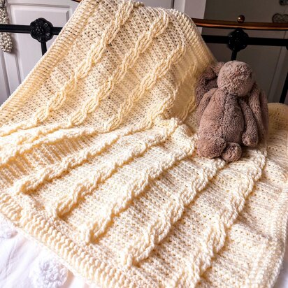 Cable Baby Blanket