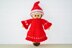 Christmas Candy Cane Doll Knitting Pattern - Toy Knitting Pattern