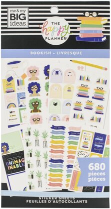 The Happy Planner Sticker Value Pack - Bookish, 193/Pkg