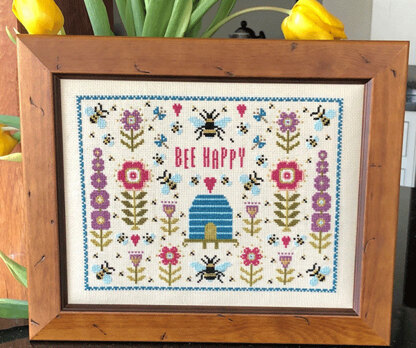 Historical Sampler Company Bee Happy - Downloadable PDF