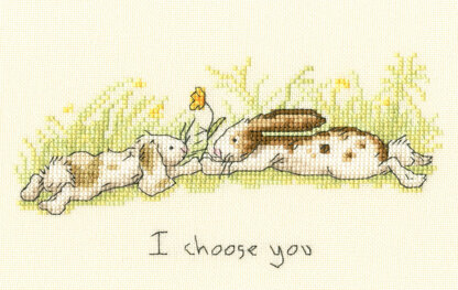 Bothy Threads I choose you by Anita Jeram Cross Stitch Kit - 19 x 12cm