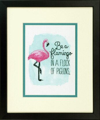Dimensions Tapestry Kit: Be a Flamingo - 13 x 18cm