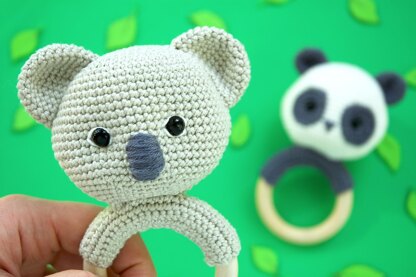 Koala & Panda Baby Rattles