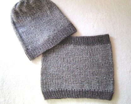 Luna Reversible Hat / Cowl Set