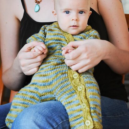 Gift Wrap Romper & Sweater - knitting pattern