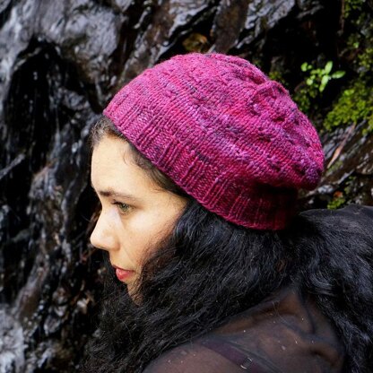Slightly Slouchy Wildflower Toque / Beanie