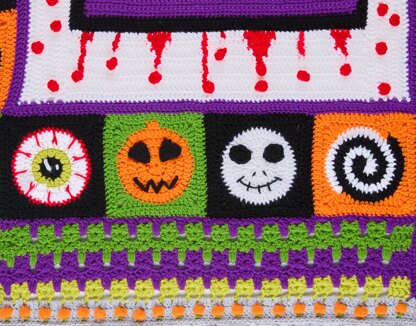 Sirdar Halloween Crochet Along Blanket