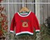 Red Nosed Reindeer Sweater (no 8) to fit from birth to 3 years old