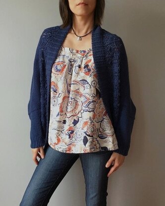 Madeline - lace border shrug cardigan