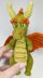 Gustav the Dragon crochet pattern, amigurumi dragon pattern