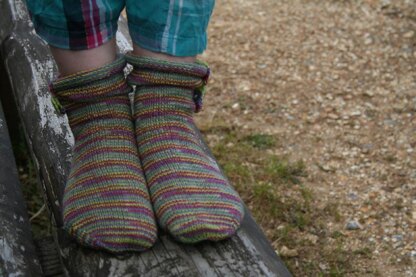 Boot Strap Socks with Dorset Buttons