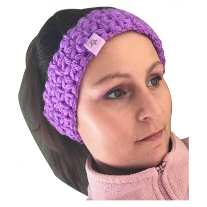 Purple stars headband