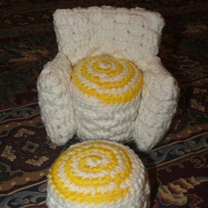 Doll Chair and Footstool