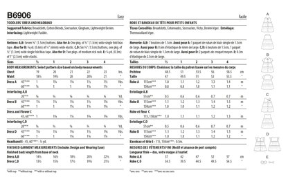 Butterick Toddlers' Dress and Headband B6906 - Paper Pattern, Size 1/2-1-2-3-4