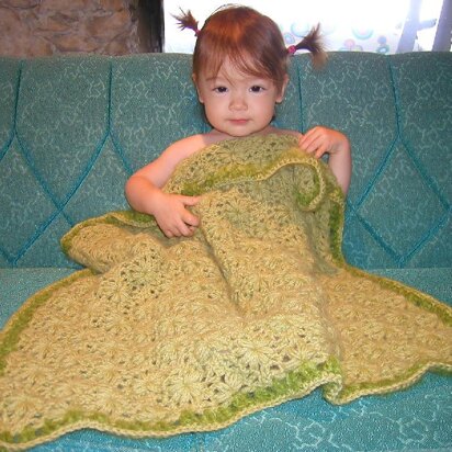#35 Lux Flowery Baby Blanket