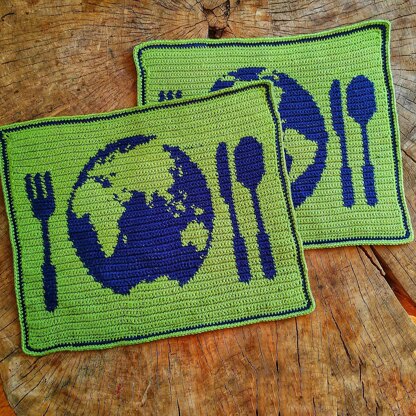 World Map Placemat Set