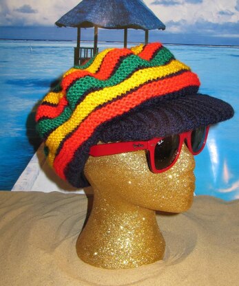 Trenchtown Peak Rasta Tam Hat