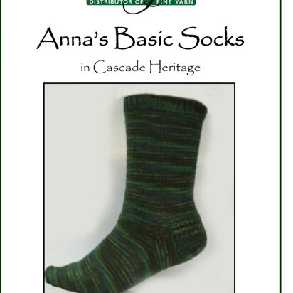 Anna's Basic Sock in Cascade Heritage Paints - FW01