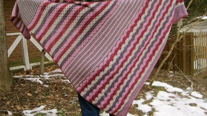 Debi's Colorful Lace Shawl