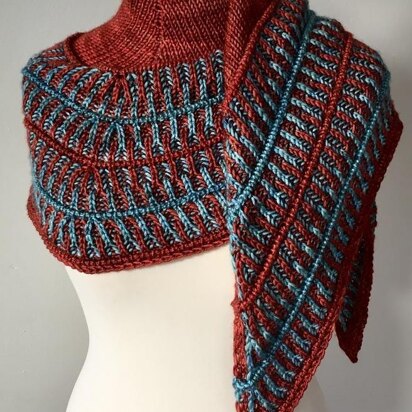 Melodeon shawl - knitting pattern