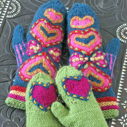 Kristin Nicholas Designs Heart To Heart Mittens PDF
