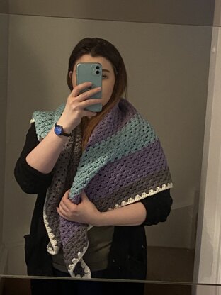 Granny Square Scarf