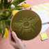 Cotton Clara Yellow Bee Embroidery Kit - 15cm 