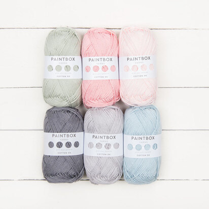 Posy + Petal by Sue Rawlinson - Paintbox Yarns Cotton DK 6 Ball Color Pack