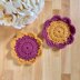 Polka Dot Flower Coaster