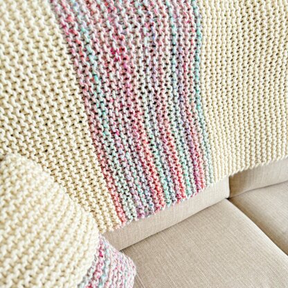 ‘Beginner’ Cushion Cover and Throw.