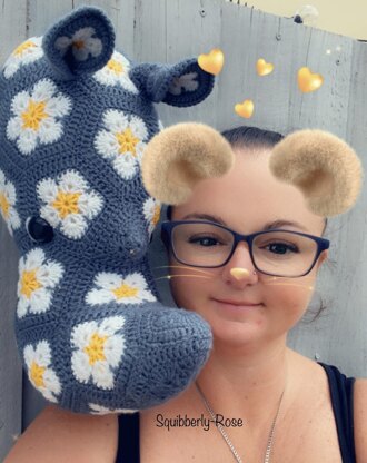 Ryan the african flower rhino head