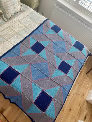 Windmill Patchwork Afghan