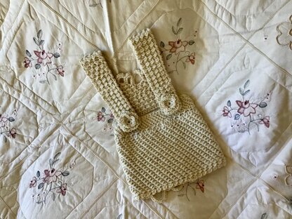 Lavender Lamb Pinafore