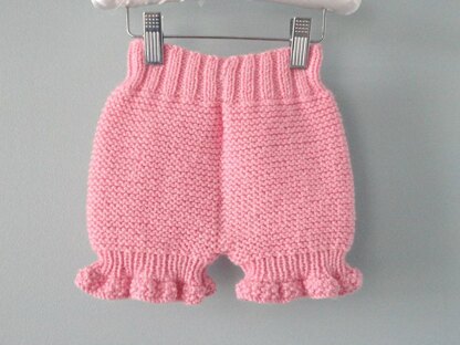 Knitting PATTERN Diaper Cover Knitted Baby Bloomers Liliana