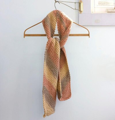 Knit Diagonal Scarf