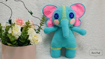 Ello elephant cocomelon amigurumi crochet doll