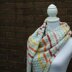 Cable stitch shawl