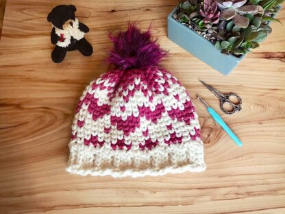 Country Hearts Chunky Beanie