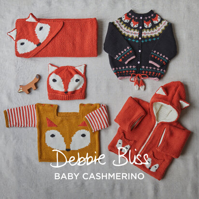 Foxtastic Layette Set - Knitting Pattern for Babies in Debbie Bliss Baby Cashmerino