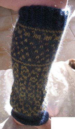 Bulky Ornamental Leg Warmers