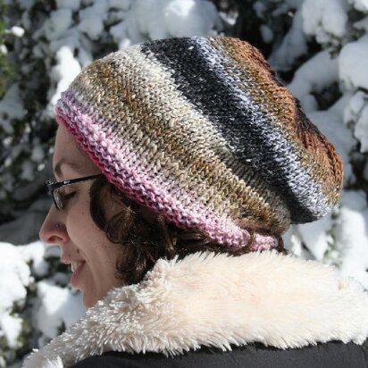 Sundae Slouch Hat - knitting pattern
