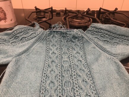 Fibi - Ladies 4ply cable jumper #2